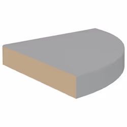 vidaXL 4x Floating Corner Shelves Grey 25x25x3.8 cm MDF Display Hanging Rack - Additional view 4