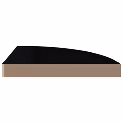 vidaXL 4x Floating Corner Shelves High Gloss Black MDF Bookcase Display Unit - Additional view 5