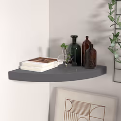 VidaXL 323913 shelve MDF, Metal Grey