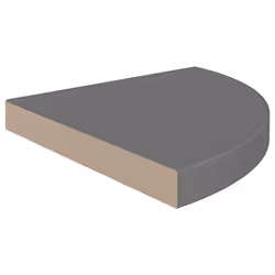 VidaXL 323913 shelve MDF, Metal Grey