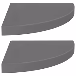 VidaXL 323914, MDF, Metal, Grey, 350 mm, 350 mm, 38 mm, 2 pc(s)