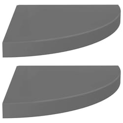VidaXL 323914 shelve MDF, Metal Grey