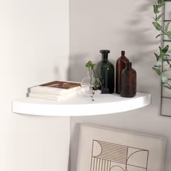 VidaXL 323916 shelve MDF, Metal White