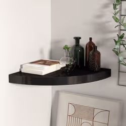 VidaXL 323919 shelve MDF, Metal Black