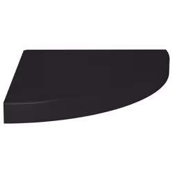 vidaXL 4x Floating Corner Shelves Black MDF Display Unit Bookcase Shelving