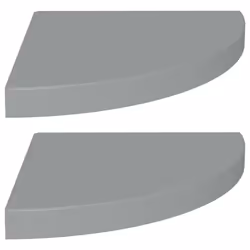 VidaXL 323923, MDF, Metal, Grey, 350 mm, 350 mm, 38 mm, 2 pc(s)