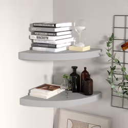 VidaXL 323923 shelve MDF, Metal Grey