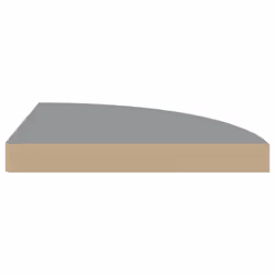 vidaXL 4x Floating Corner Shelves Grey MDF Display Unit Bookcase Shelving - Additional view 4