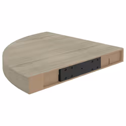 vidaXL 4x Floating Corner Shelves Oak MDF Display Unit Bookcase Shelving Home - Additional view 6