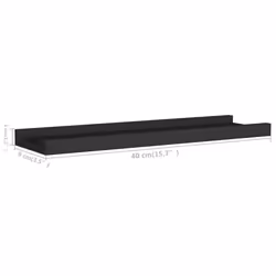 VidaXL 323931 shelve MDF Black - Additional view 7