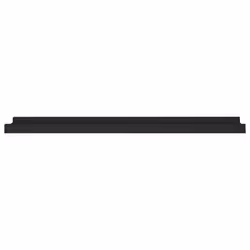 vidaXL 2x Picture Frame Ledge Shelves Black MDF Living Room Wood Shelf Home