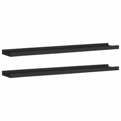 VidaXL 323933, MDF, Black, 800 mm, 90 mm, 30 mm, 2 pc(s)