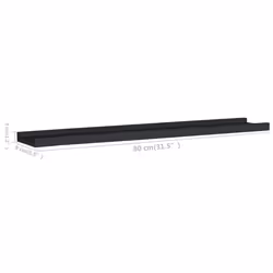 VidaXL 323933 shelve MDF Black - Additional view 8
