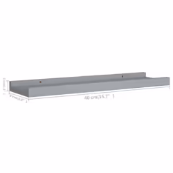 VidaXL 323934 shelve MDF Grey - Additional view 8