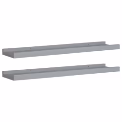 VidaXL 323935, MDF, Grey, 600 mm, 90 mm, 30 mm, 2 pc(s)