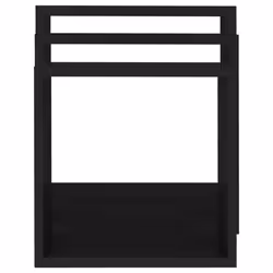 vidaXL 3x Wall Cube Shelves Black MDF Floating Display Storage Unit Bookcase - Additional view 4