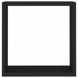 vidaXL 3x Wall Cube Shelves Black MDF Floating Display Storage Unit Bookcase - Additional view 6
