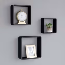 VidaXL 323953 shelve MDF Black - Additional view 2