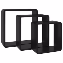 VidaXL 323953 shelve MDF Black - Additional view 4
