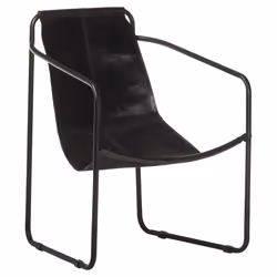 VidaXL 323727, Leather, Black, 590 mm, 600 mm, 810 mm