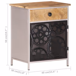VidaXL 323738 nightstand/bedside table - Additional view 7