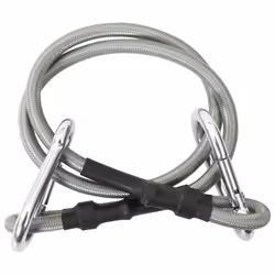 vidaXL 4x Ropes with Carabiner Rubber Sunshade Sail Awning Attachment Hook