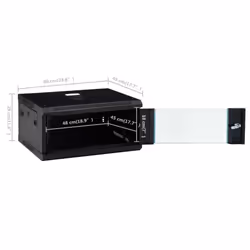 vidaXL 4U Wall Mounted Network Cabinet 19" IP20 Wall-mounted Data Storage - Additional view 8