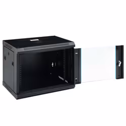 vidaXL 9U Wall Mounted Network Cabinet 19" IP20 Wall-mounted Data Storage - Additional view 4
