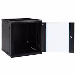 vidaXL 12U Wall Mounted Network Cabinet 19" IP20 Wall-mounted Data Storage - Additional view 4