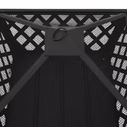 vidaXL Fire Pit with Poker 64 cm XXL Steel Fire Bowl Patio Heater Home Garden - Additional view 4