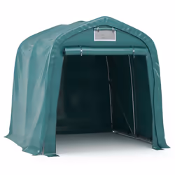 vidaXL Garage Tent PVC Green Outdoor Carport Car Gazebo Shed Storage Shelter