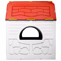 vidaXL Kids Foldable Playhouse with Working Door and Windows Kid Cottage House - Additional view 5
