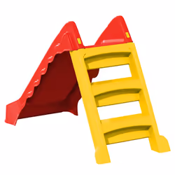 vidaXL Foldable Slide for Kids Indoor Outdoor Red and Yellow Garden Playground - Additional view 6