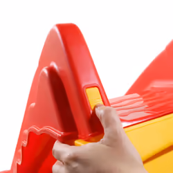 vidaXL Foldable Slide for Kids Indoor Outdoor Red and Yellow Garden Playground - Additional view 8