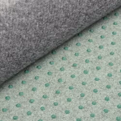vidaXL Artificial Grass with Studs Dia.130 cm Grey Round Fake Lawn Turf Garden