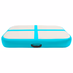 vidaXL Inflatable Gymnastics Mat with Pump PVC Green Yoga Pilate Training Mat - Additional view 4