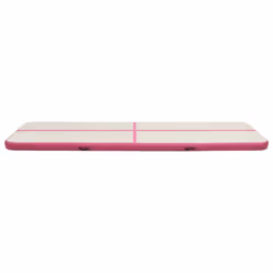 vidaXL Inflatable Gymnastics Mat with Pump 800x100x15 cm PVC Pink Exercise - Additional view 2
