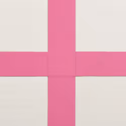 vidaXL Inflatable Gymnastics Mat with Pump 800x100x15 cm PVC Pink Exercise - Additional view 9