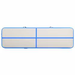 vidaXL Inflatable Gymnastics Mat with Pump 800x100x15 cm PVC Blue Exercise - Additional view 10