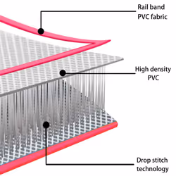 vidaXL Inflatable Gymnastics Mat with Pump PVC Pink Yoga Pilate Training Mat - Additional view 10