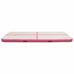 vidaXL Inflatable Gymnastics Mat with Pump PVC Pink Yoga Pilate Training Mat - Additional view 4