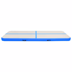 vidaXL Inflatable Gymnastics Mat with Pump PVC Blue Yoga Pilate Training Mat - Additional view 4