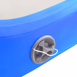 vidaXL Inflatable Gymnastics Mat with Pump 700x100x20 cm PVC Blue Exercise - Additional view 7