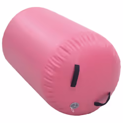 vidaXL Inflatable Gymnastic Roll with Pump PVC Pink Cylinder Gym Training - Additional view 4