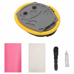 vidaXL Inflatable Gymnastic Roll with Pump PVC Pink Cylinder Gym Training - Additional view 7