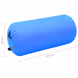 vidaXL Inflatable Gymnastic Roll with Pump PVC Blue Training Cylinder Gym - Additional view 10
