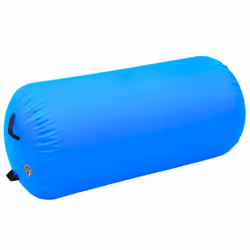 vidaXL Inflatable Gymnastic Roll with Pump PVC Blue Training Cylinder Gym - Additional view 6