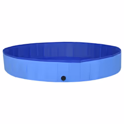 vidaXL Foldable Dog Swimming Pool Blue 200x30 cm PVC Pet Wash Playpen Bathtub - Additional view 3
