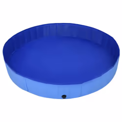 vidaXL Foldable Dog Swimming Pool Blue 200x30 cm PVC Pet Wash Playpen Bathtub - Additional view 4