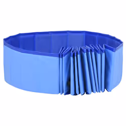 vidaXL Foldable Dog Swimming Pool Blue 200x30 cm PVC Pet Wash Playpen Bathtub - Additional view 5